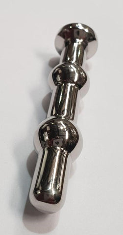 Hells Couture Ribbed Short Cock Plug Surgical Steel Urethral - Penis Plugs