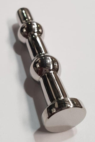 Hells Couture Ribbed Short Cock Plug Surgical Steel Urethral - Penis Plugs