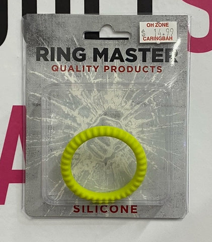 Ring Master Ribbed Silicone Cock Ring Enhanced Stamina and Sensation - Cock Rings