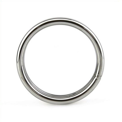 Hells Couture Ringer Metal Cock Ring with Grooved Design - Cock Rings
