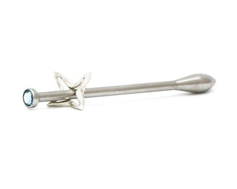 Rosebuds Jewelry Cockpin Star Pin with Swarovski Crystal - Ball and Cock Toys