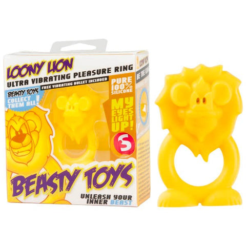 Shots Toys S LINE Beasty Loony Lion Vibrating Cock Ring - Cock Rings