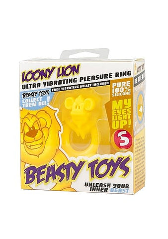 Shots Toys S LINE Beasty Loony Lion Vibrating Cock Ring - Cock Rings
