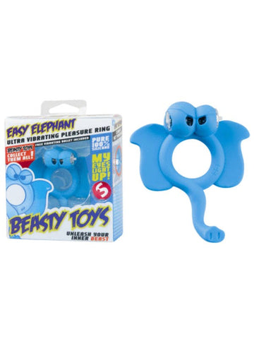 Shots Toys S Line Beasty Toys Easy Elephant Vibrating Cock Ring - Cock Rings