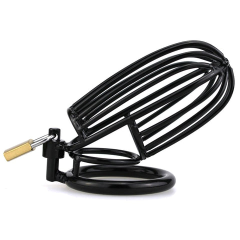 BDStyle Samurai Cock Cage Drooping Chastity Device Steel Construction - Male Chastity