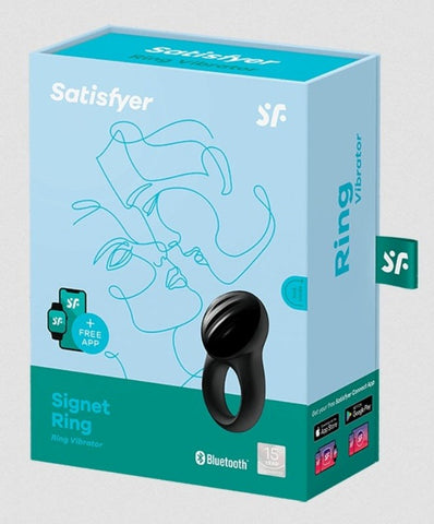 Satisfyer Signet Mobile App Control Vibrating Cock Ring with App Control - Vibrating Cock Rings