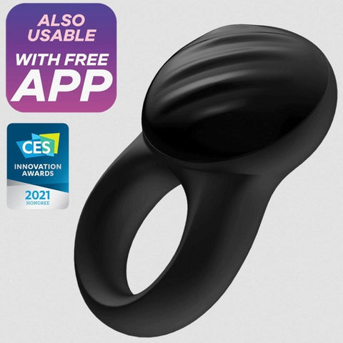 Satisfyer Signet Mobile App Control Vibrating Cock Ring with App Control - Vibrating Cock Rings