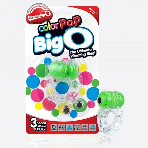 Screaming O ColorPop Big O Vibrating Cock Ring Waterproof with Pulse Mode - Vibrating Cock Rings