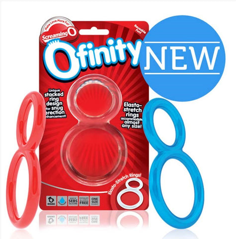 Screaming O Ofinity Dual Ring Cock Ring for Enhanced Penis Stimulation - Stretchy Cock Rings
