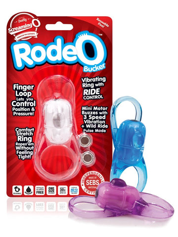 Screaming O RodeO Bucker Vibrating Cock Ring with Dual Stimulation - Vibrating Cock Rings