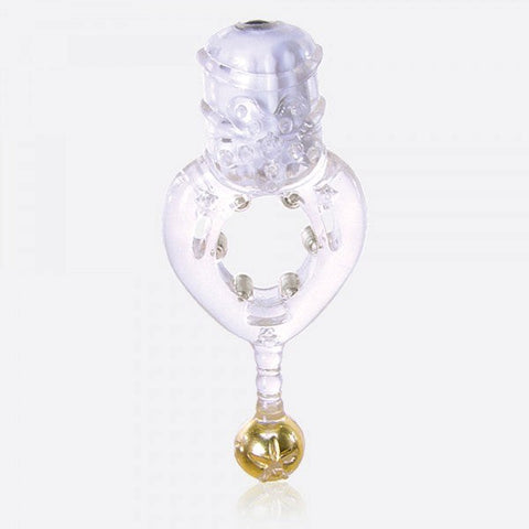 Screaming O The BongO Vibrating Cock Ring with Gold Plated Ball - Vibrating Cock Rings