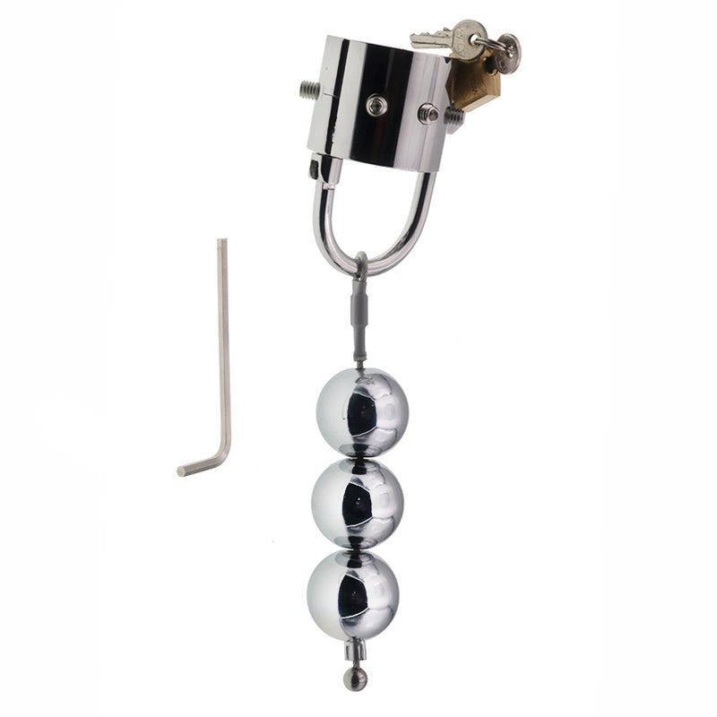 Scrotum Testicle Stretcher Pendant - - Male Chastity