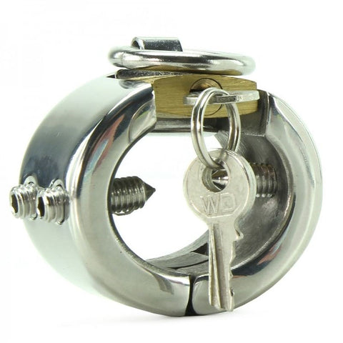 BDStyle Shadow Stainless Steel CBT Piercing Chamber for Advanced BDSM - Male Chastity
