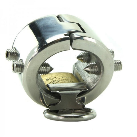 BDStyle Shadow Stainless Steel CBT Piercing Chamber for Advanced BDSM - Male Chastity