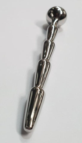Hells Couture Shrine Rippled Penis Plug Surgical Steel Urethral Stimulation - Penis Plugs