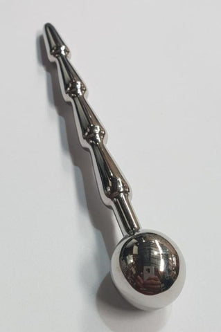 Hells Couture Shrine Rippled Penis Plug Surgical Steel Urethral Stimulation - Penis Plugs