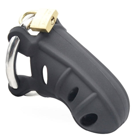 BDStyle Silicone Male Chastity Device Medium with Multiple Ring Sizes - Male Chastity