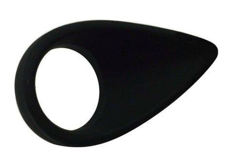 BDStyle Silicone Tear Drop Cock Ring Black Perineum Stimulation - Cock Rings