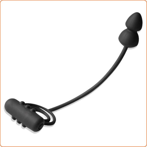 BDStyle Dual Delight - Vibrating Cock Ring and Anal Beads - Anal Beads and Balls