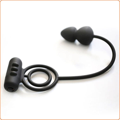 BDStyle Dual Delight - Vibrating Cock Ring and Anal Beads - Anal Beads and Balls