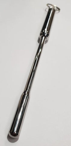 Hells Couture Sinda Vibrating Urethral Sound With Ring Medical Grade Steel - Penis Plugs