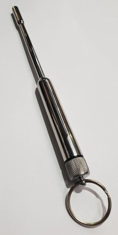 Hells Couture Sinda Vibrating Urethral Sound With Ring Medical Grade Steel - Penis Plugs