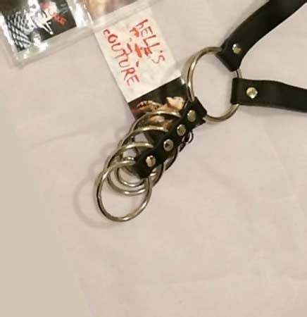 Hells Couture Sinvention Leather Harness With Gates of Hell Rings - Male Chastity