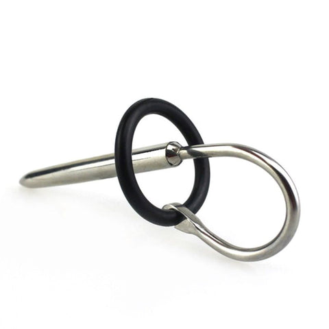 BDStyle Slingshot Penis Plug and Glans Ring Stainless Steel Urethral Sex Toy - Penis Plugs