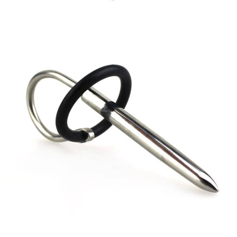 BDStyle Slingshot Penis Plug and Glans Ring Stainless Steel Urethral Sex Toy - Penis Plugs