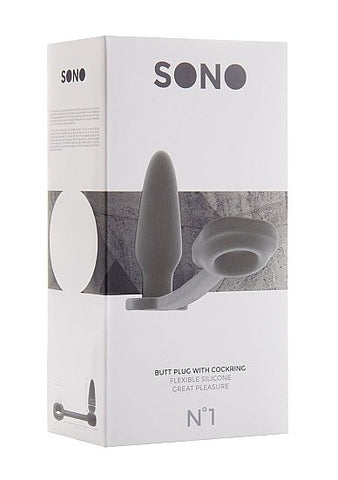Sono No 1 Butt Plug With Cock Ring Dual Stimulation Sex Toy - Cock Rings