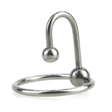 BDStyle Sperm Stopper with Frenulum Stimulator Stainless Steel - Penis Plugs