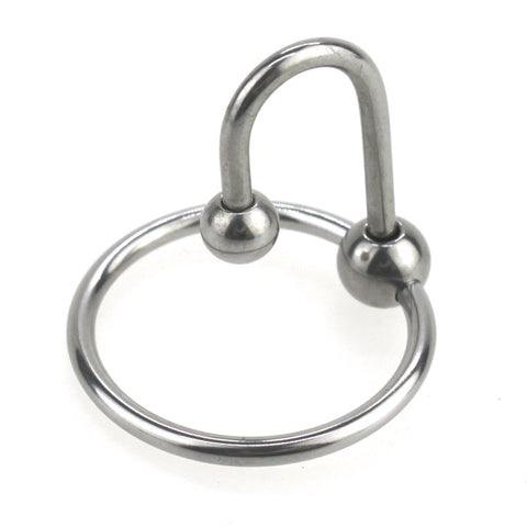 BDStyle Sperm Stopper with Frenulum Stimulator Stainless Steel - Penis Plugs