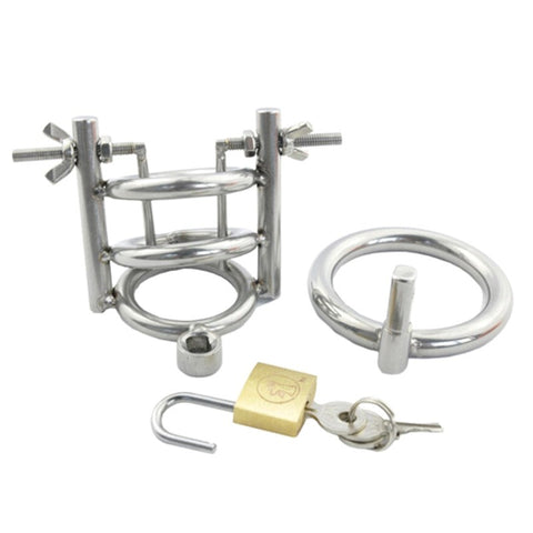 BDStyle Stainless Steel Urethral Spreader CBT Chastity Cage Advanced BDSM - Male Chastity