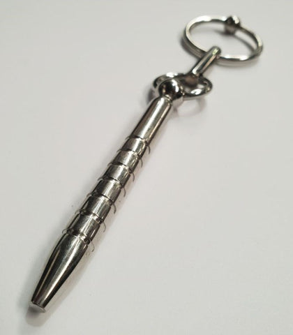 Hells Couture Stake Out Penis Plug with Glans Ring Medical Steel - Penis Plugs