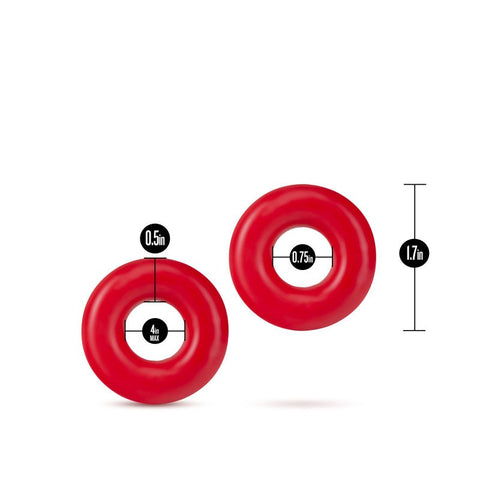 Blush Novelties Stay Hard Stretchy Donut Rings Oversized Cock Rings - Cock Ring Sets