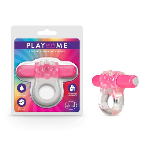Blush Novelties Teaser Vibrating C Ring with Single Speed Vibrations - Vibrating Cock Rings