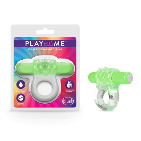 Blush Novelties Teaser Vibrating C Ring with Single Speed Vibrations - Vibrating Cock Rings