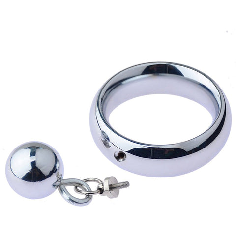 BDStyle Testicle Stretcher With Steel Ball for Enhanced Sensation - Cock Rings