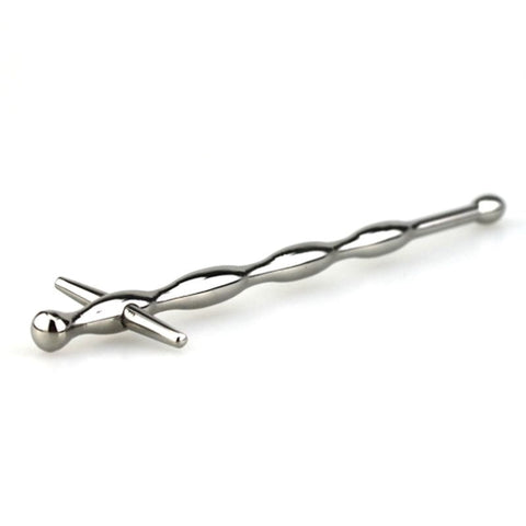 BDStyle The Corkscrew Urethral Sound Steel Spiral Design - Penis Plugs