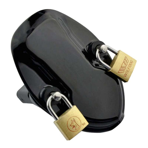BDStyle The Crusher Chastity Device Adjustable Steel Cock Cage - Male Chastity