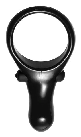 XR Brands The Mystic Vibrating Cock Ring with Taint Stimulator - Cock Rings