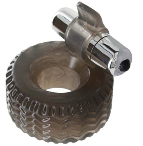 Toy Joy Power Hardware C Ring Vibrating Cock Ring with Clitoral Stimulator - Cock Rings