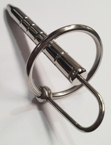 Hells Couture Tube Sex Penis Plug Ribbed Urethral Stimulation - Penis Plugs