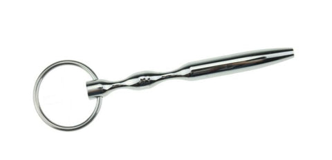 BDStyle Ultrasonic Cock Plug With Glans Ring Stainless Steel Urethral Sex Toy - Penis Plugs