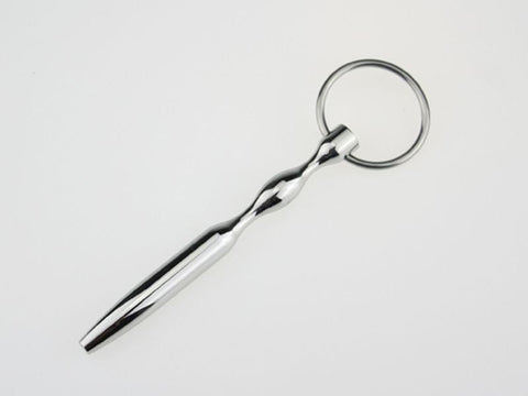 BDStyle Ultrasonic Cock Plug With Glans Ring Stainless Steel Urethral Sex Toy - Penis Plugs