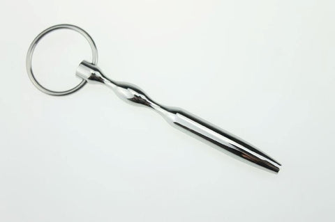BDStyle Ultrasonic Cock Plug With Glans Ring Stainless Steel Urethral Sex Toy - Penis Plugs
