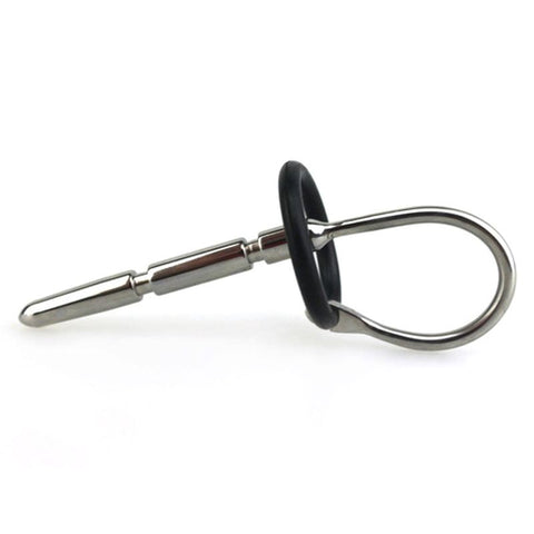 BDStyle Urethral Zone Penis Plug Grooved Steel Urethral Sound - Penis Plugs