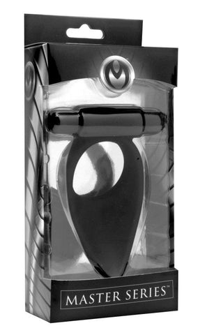 XR Brands Vibro Silicone Cock Ring with Taint Teaser Dual Stimulation - Cock Rings