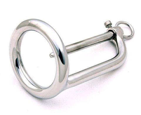 Hells Couture Weibo Cock Ring and Plug with Hexagonal Lock - Penis Plugs