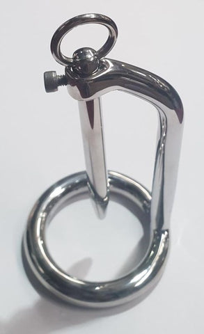 Hells Couture Weibo Cock Ring and Plug with Hexagonal Lock - Penis Plugs